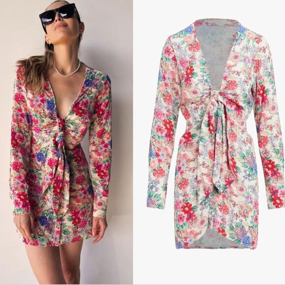 Favorite Daughter Anthropologie The Barely Holding It Together Dress $258 - Picture 2 of 6